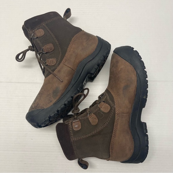 L.L Bean Tek 2.5 Suede Leather Boots Primaloft Lace Up Brown  display picture 3